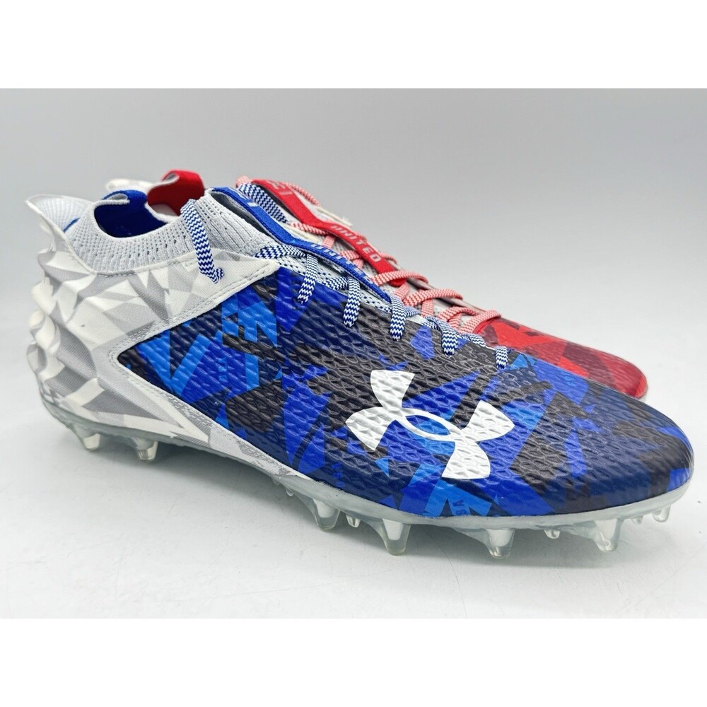 Under Armour Blur Smoke 2.0 MC LE USA Football Cleats 3026341-100 Men’s Size 12